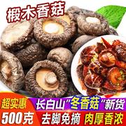 长白山蘑菇干香菇干货500g特产级野生新鲜椴木小香菇花菇散装