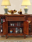 欧式餐边柜实木储物柜，美式玄关柜茶水柜收纳柜，厨房家具柜子碗柜
