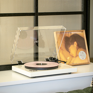 Aunets X60蓝牙黑胶唱片机BT台式欧式复古现代动磁白色木质留声机