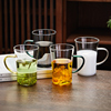 玻璃茶杯耐高温牛奶杯，办公室家用猴魁喝水果汁杯，花茶绿茶泡茶杯子