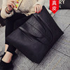 香港真皮托特包黑色(包黑色)大包女包，2022大容量单肩手提包包