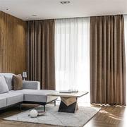 2021年加厚全遮光亚麻窗帘布料客厅卧室轻奢北欧成品定制窗帘