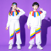 六一儿童嘻哈街舞套装女爵士舞蹈小学生运动会啦啦队演出服幼儿园