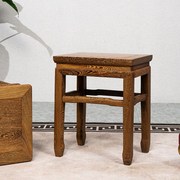 红木餐凳鸡翅木方凳中式小凳子客厅坐凳简约矮凳实木小板凳换鞋凳