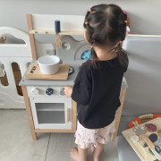 超大儿童做饭玩具套装实木过家家厨具餐具玩具仿真宝宝厨房玩