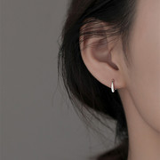 925纯银耳钉女2022年潮高级设计感耳环，夏养耳洞耳饰