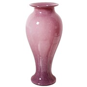 新中式粉色紫色手工玻璃大花瓶家居样板间软装饰品办公室落地花瓶