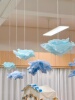 幼儿园雪梨纸环创春天主题，吊饰教室挂饰材料，装饰森系布置绿色环境