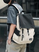 双肩包男士潮酷日系大学生书包休闲电脑包大容量旅行背包简约时尚