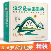 精装汉字是画出来的3-6岁幼儿识字启蒙绘本图书幼儿园，认知益智识字卡片幼小衔接学前儿童象形汉字书看图认字教材正版杨建飞