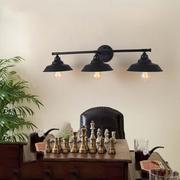 美式复古工业风壁灯双头铁艺镜前灯浴室卧室客厅创意铁艺灯具
