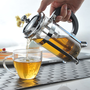 法压壶咖啡壶 家用不锈钢 法式冲茶器 泡茶 手压玻璃过滤耐热壶