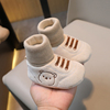 婴儿鞋秋冬季0-1岁男女宝宝软底鞋袜3-6-12个9月幼儿不掉跟步前鞋