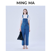 mingma设计师品牌，24春夏舒适百搭简约水洗牛仔背带裤