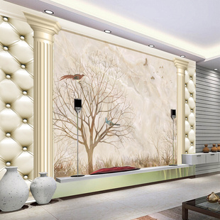 无缝大型壁画3d立体客厅，电视背景墙纸壁画，墙壁纸墙纸软包