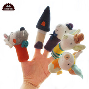 SHILOH童话指偶三只小猪讲故事道具生肖手指玩偶幼儿安抚手偶玩具