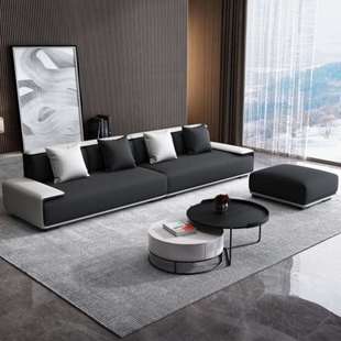 免洗现代科技布沙发L形转角大小户型布艺沙发可拆洗沙发客厅组合