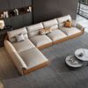 意式极简真皮沙发现代简约皮沙发，北欧客厅轻奢大小户型皮沙发组合