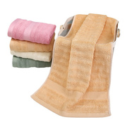 素色竹纤维毛巾礼盒装120g吸水毛巾家用刺绣logo劳保毛巾