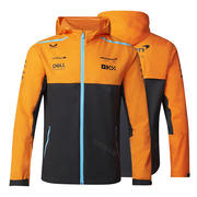 迈凯伦冲锋衣外套男2023f1赛车服长袖橙色风衣迈凯轮衣服定制