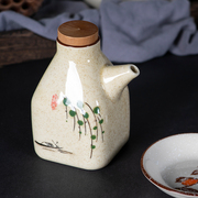 中式陶瓷油壶面馆商用日式调味瓶厨房蘸料壶釉下彩酱油瓶辣椒醋瓶