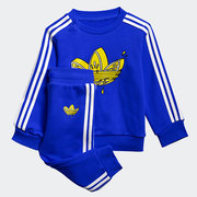 adidas阿迪达斯三叶草，运动套装婴童卫衣长裤gn4140
