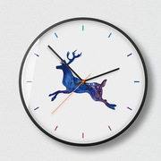 钟表挂钟 客厅钟北欧创意挂钟艺术家用 简约时尚个性静音时钟 O87