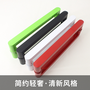 中国红玻璃门拉手不锈钢中式简洁创意乳白苹果绿色黑色木门大把手