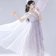 原创设计雾中仙中国风改良汉元素新中式汉服女日常连衣裙