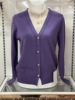 高端羊绒打底衫半高领加厚针织，上衣秋冬紫色，大码毛衣假两件纯羊绒