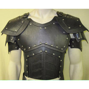 中世纪胸甲铠甲皮甲肩甲cosplay维京时期武士，骑士装扮人造皮革