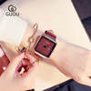香港手表女真皮皮带，女士小众运动时尚，方形手表中性手表