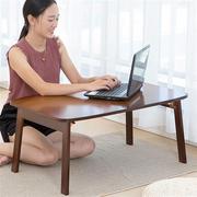 电脑桌床上书桌折叠笔记本桌子楠竹实木简易宿舍大号懒人做桌学习