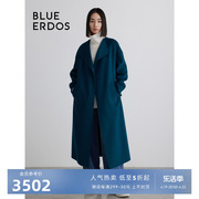 可拆卸披肩BLUE ERDOS秋冬毛呢大衣女B236K5004