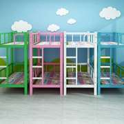 小学生双层铁架床上下床双层床铁艺幼儿儿童幼儿园午睡加厚午休床