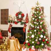 圣诞树1.2米1.5米1.8米酒店橱窗户外尖头裸树 加密圣诞树