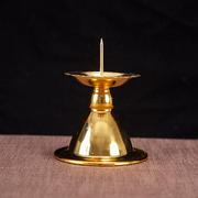 合金蜡烛台家用中式莲花烛台摆件复古蜡烛座灯架婚庆插蜡烛的底座