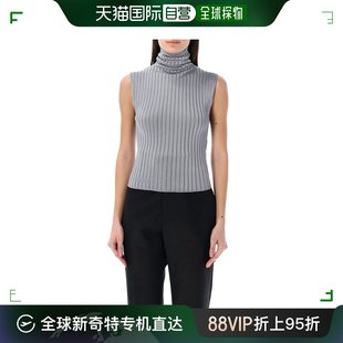 香港直邮潮奢 Marni 玛尼 女士 高领无袖针织上衣 DVMD0171A0UFV2