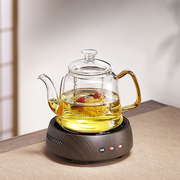 大容量玻璃烧水壶耐高温煮茶壶可加热蒸茶壶加厚泡，茶壶电陶炉煮茶