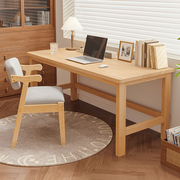 书桌实木电脑桌家用中小学生学习桌简易出租屋工作台办公写字桌子