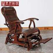 红木家具 老挝大红酸枝摇摇椅 仿古中式实木逍遥椅/躺椅/老人椅