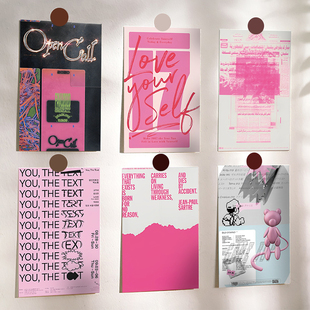 10张口袋甜心卡片个性小众ins风明信片宿舍DIY墙面装饰创意墙贴