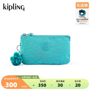 kipling女款轻便帆布包2024春季钱包卡包手拿包CREATIVITY L
