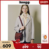 KUNOGIGI/古良吉吉酒红色耳朵马鞍包女小众设计包包单肩包斜挎包
