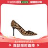 香港直邮潮奢manoloblahnik女士，尖头豹纹高跟鞋