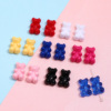 10个彩色奶糖小熊糖果，串珠diy手工发饰品手链，耳环手机链配件材料