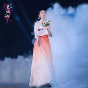 朝鲜舞族演出服装双人舞《卖花姑娘》舞蹈，服民族练功练习裙艺考服