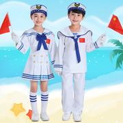 61节海军制服儿童水手服女童六一套装合唱演出服小海军童装兵