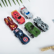 生日蛋糕装饰摆件，6款迷你回力小汽车总动员饰品，儿童玩具车