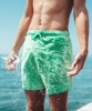 青少年学生加大码五分游泳短裤衩5X胖男速干遇水变色沙滩裤头温感